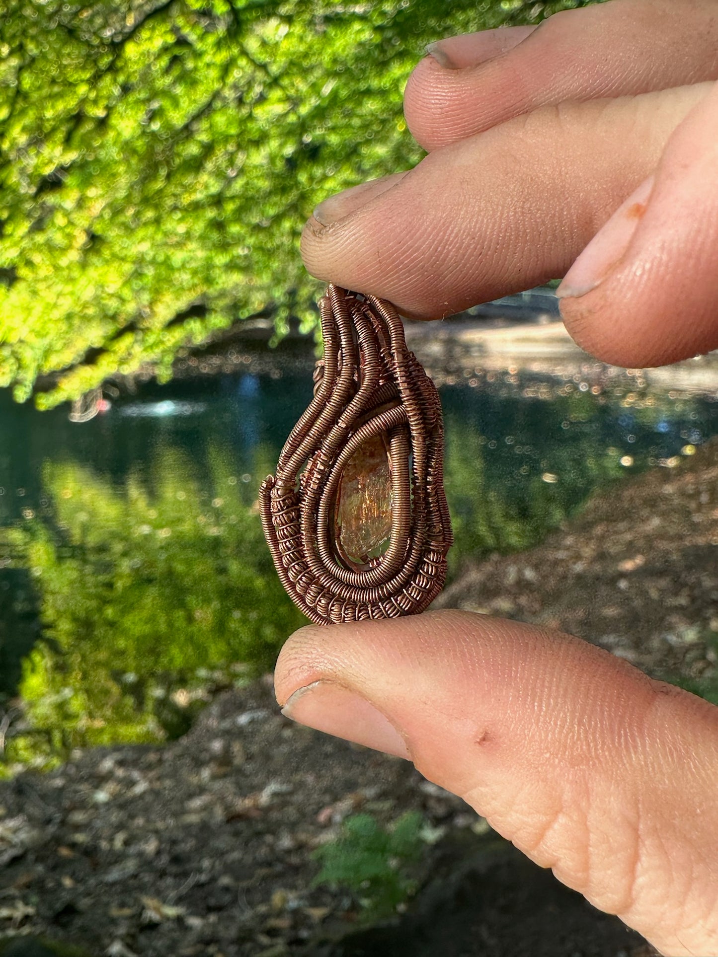 Small Copper Pendant #2