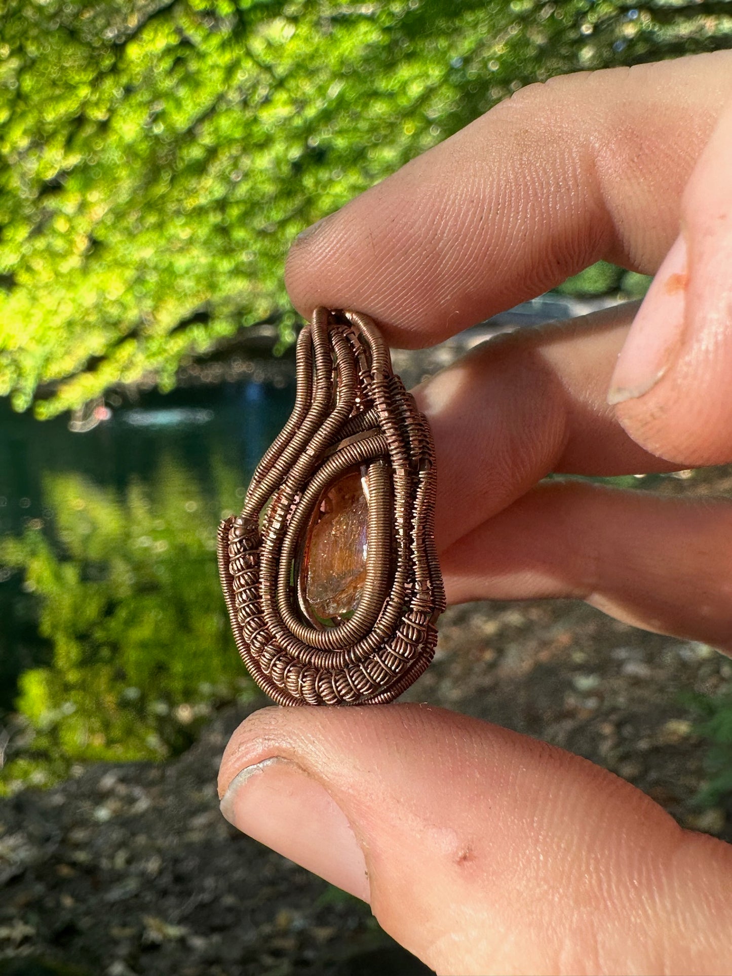 Small Copper Pendant #2